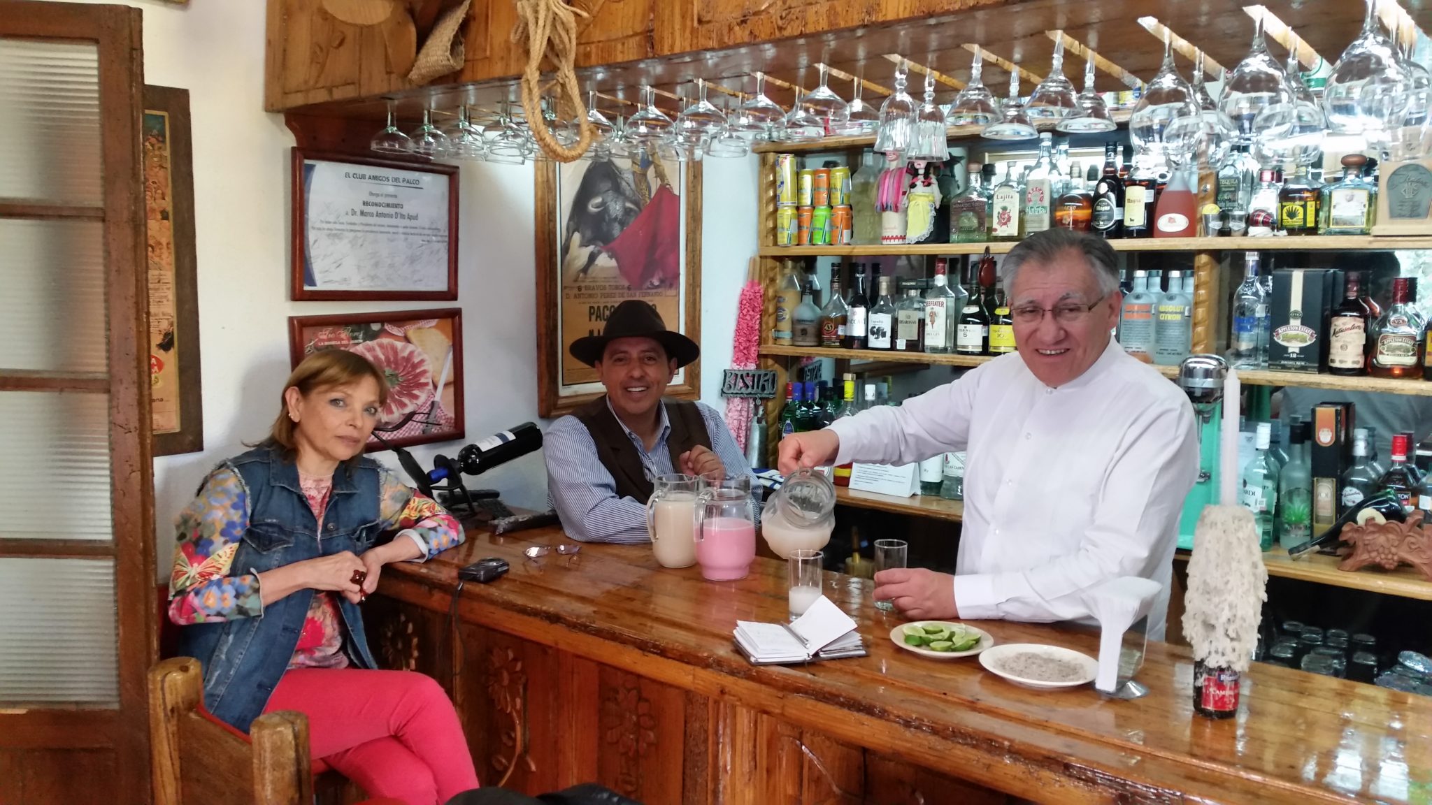 Carmen, MIguel, el doctor y el pulque (hotel Llanos de Apan)