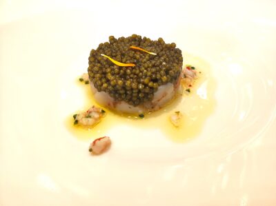 Tartar de bogavante con caviar. Foto A. Luchini.