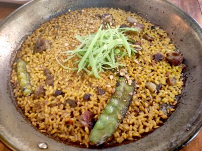 Arroz con taco de aguja de ibérico. Foto A. Luchini.