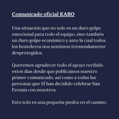 Kabo denuncia una campaña de reservas falsas en San Fermín 3