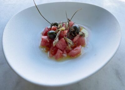 Ensalada de capellanes e hinojo silvestre