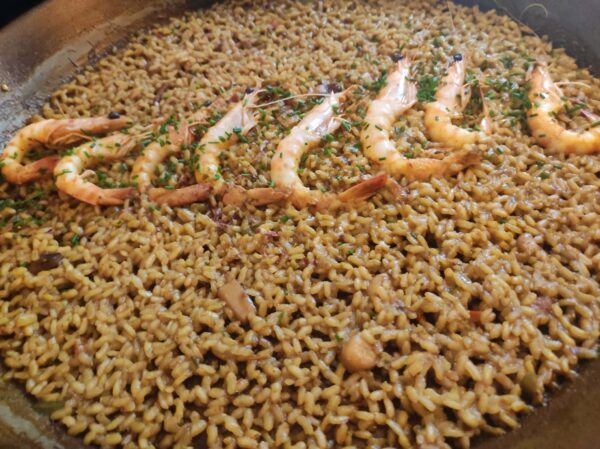 Arroz con langostinos