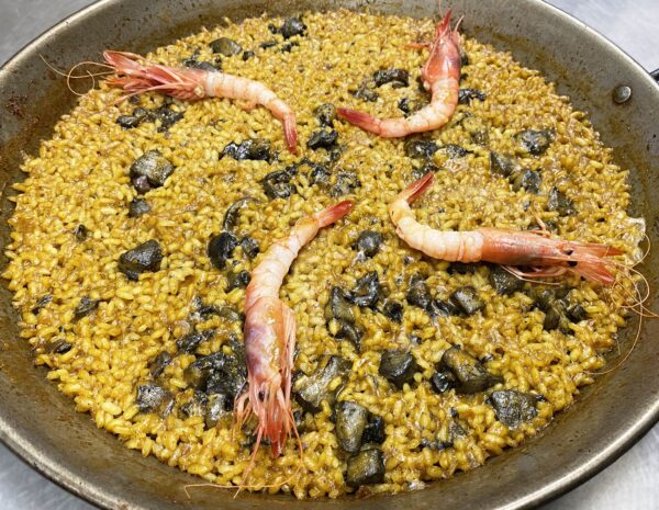 Arroz de sepia y gamba roja de Volea