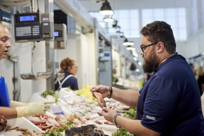 Juan Viu en el mercado