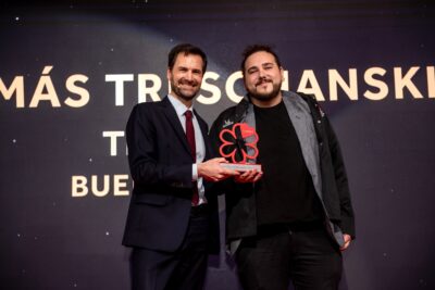 Tomás fue uno de los grandesntriunfadores de la gala de la Michelin argentina.