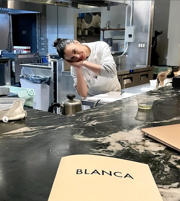 Victoria Blamey en la cocina de Blanca