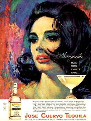 Publicidad de José Cuervo para el Margarita, EEUU, años 60.