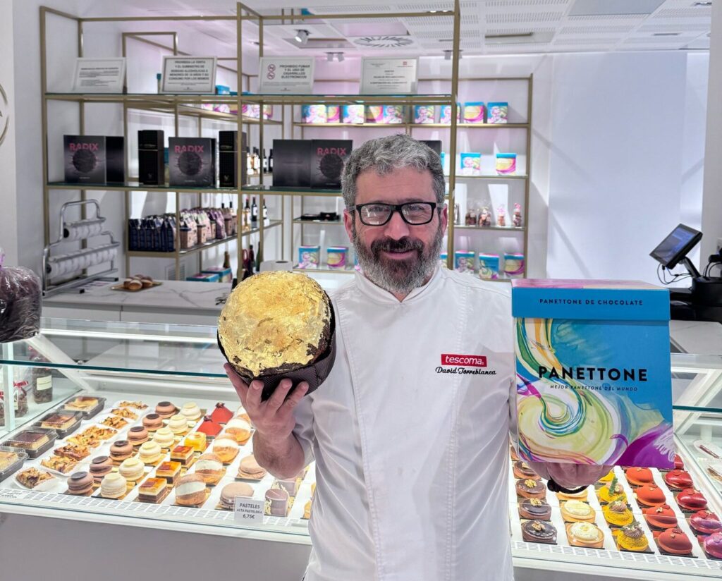 David Torreblanca en su pastelería de Madrid