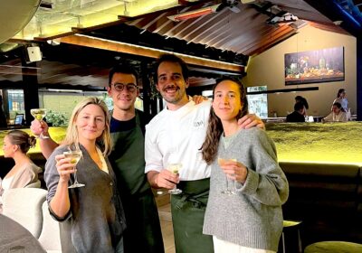 Camila Avellán, Felipe salas, Ángel de Sousa y Ana Lobato. Clara