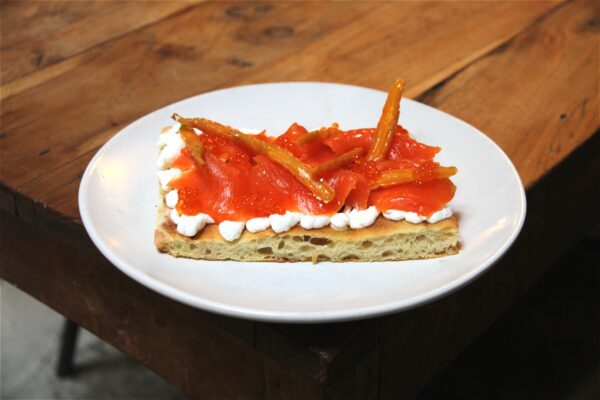 Pizza de Sartoria Panatieri para el Blanc de Mandarin Oriental (Foto cedida por el hotel)