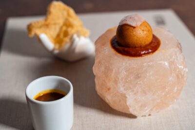 Buñuelo de langostino del Mar Menor de Taúlla