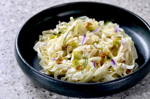 Ensalada de palmito blanca. Camila Lechin en Hapo.