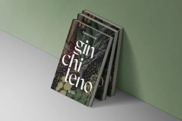 La imagen ilustra la portada del libro Gin Chileno